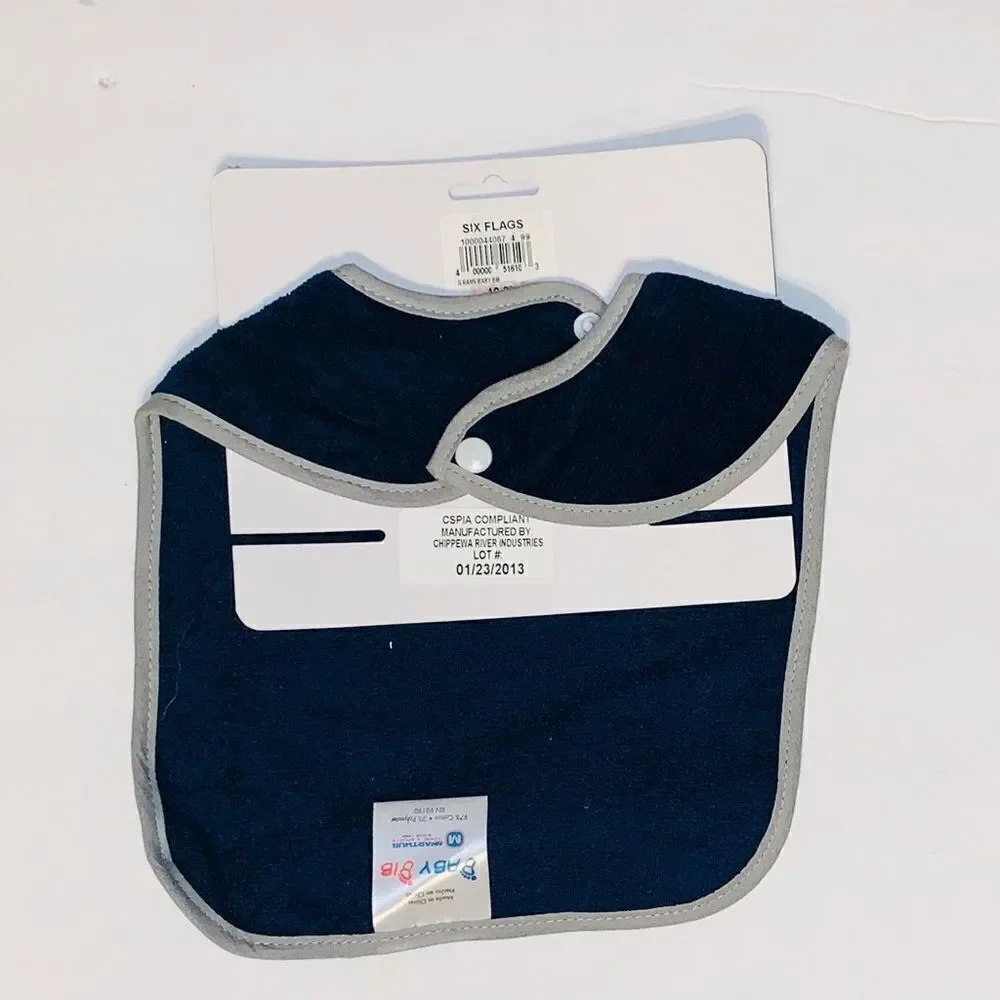 **BRAND NEW ** Boys blue Rams bib